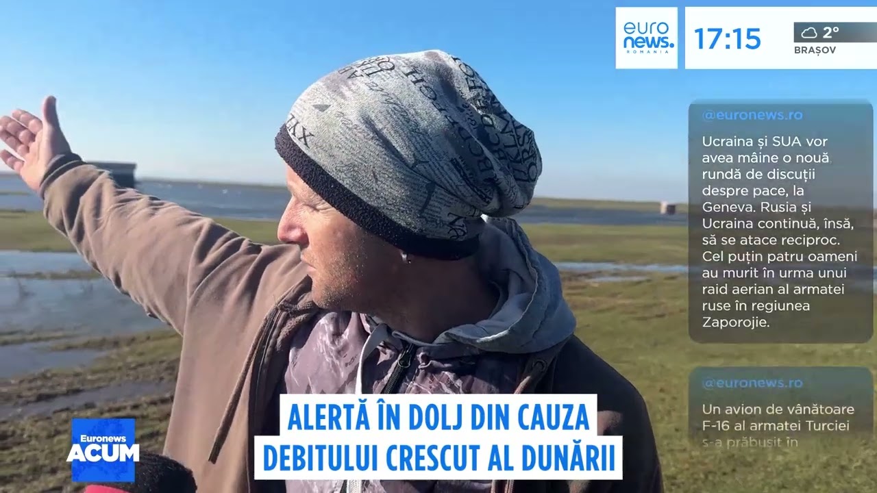 Alertă de inundații în Dolj: debitul Dunării crește periculos, mai multe localități sunt amenințate