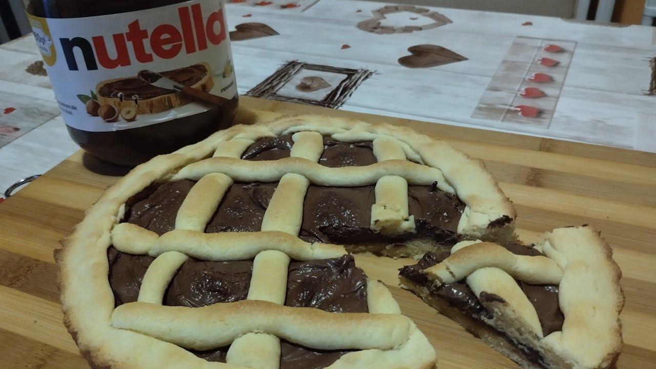 La prepari in 5 minuti! La crostata alla Nutella più semplice che amano tutti! Morbida e cremosa!