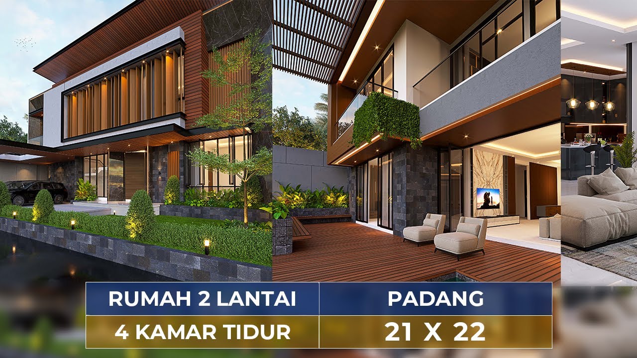 DESAIN RUMAH MODERN MEWAH DI PADANG !! TAMANNYA COCOK BUAT KAMU YANG GASUKA RIBET ! - JASA DESAIN