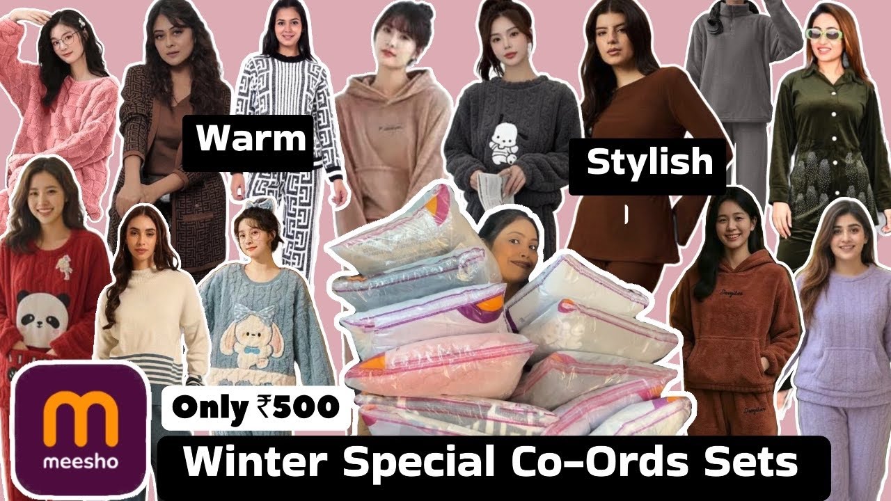 Meesho Winter Special Haul | Meesho Co-Ord Sets | Winter Collection Under ₹500😱 #meesho #meeshohaul 