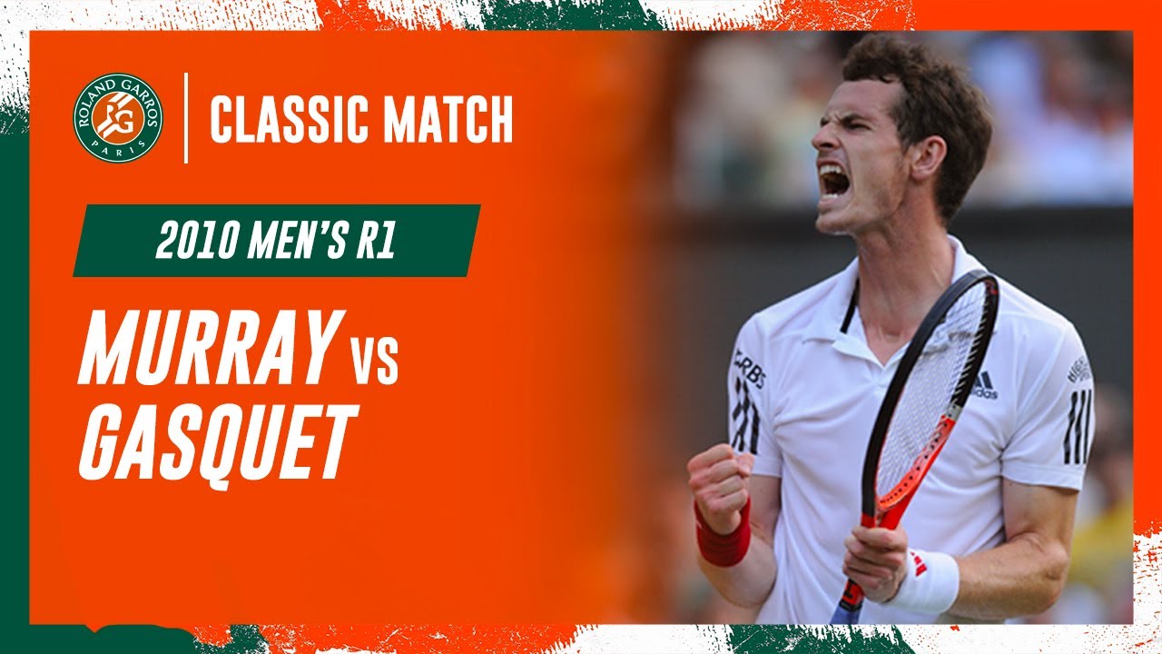 Murray vs Gasquet 2010 Men's round 1 | Roland-Garros Classic Match