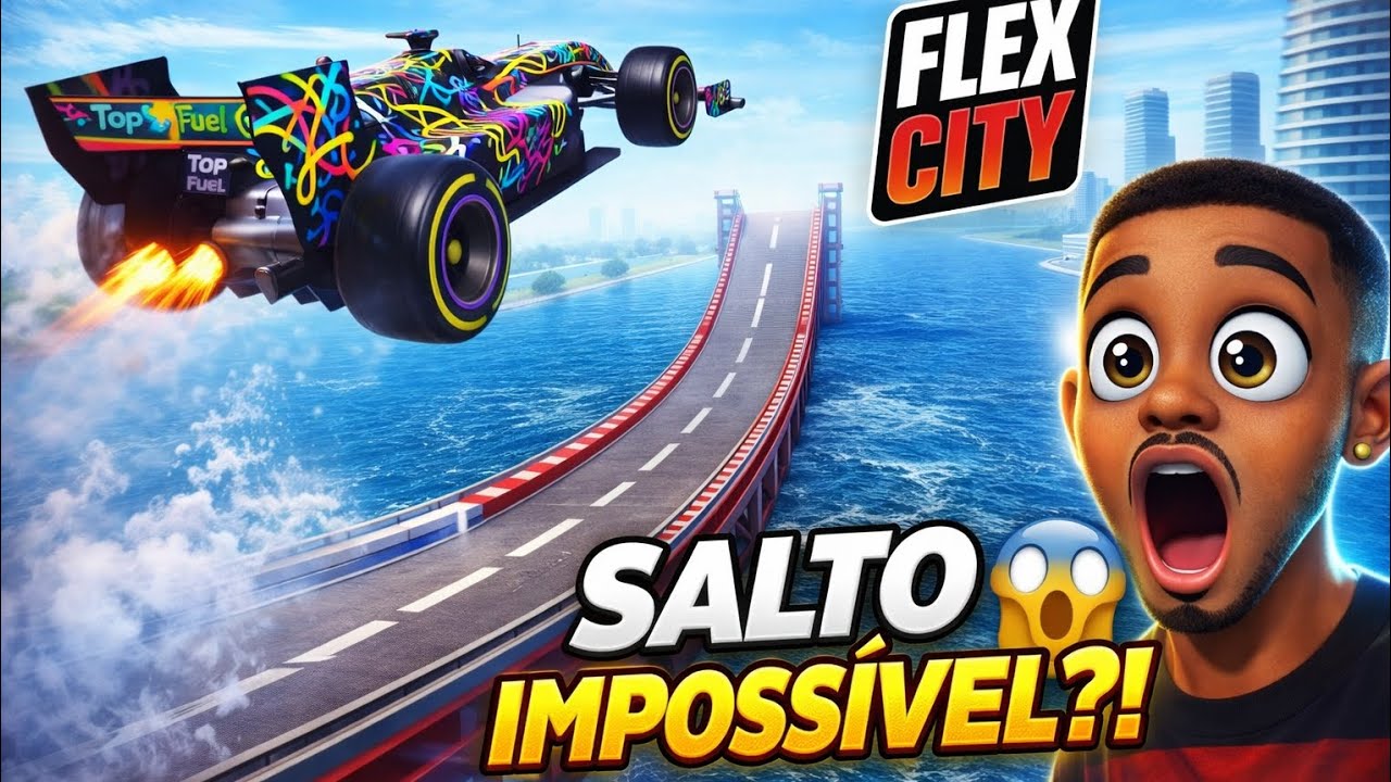 SÓ 1 CARRO CONSEGUE FAZER ESSE SALTO IMPOSSÍVEL NO FLEX CITY 😨🔥