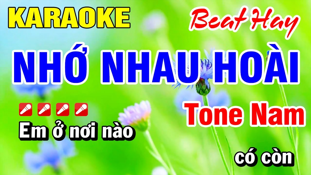Karaoke Nhạc Sống Tone Nam Nhớ Nhau Hoài (Beat Hay) Mới 2026 Hoài Phong Organ