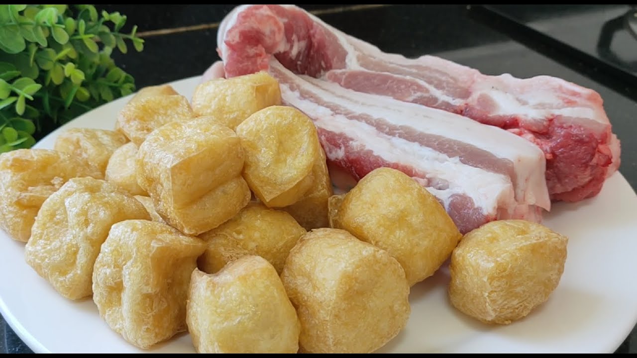 10元一斤的腩肉，配上油豆腐做一锅，色香味俱全，做来待客超有面