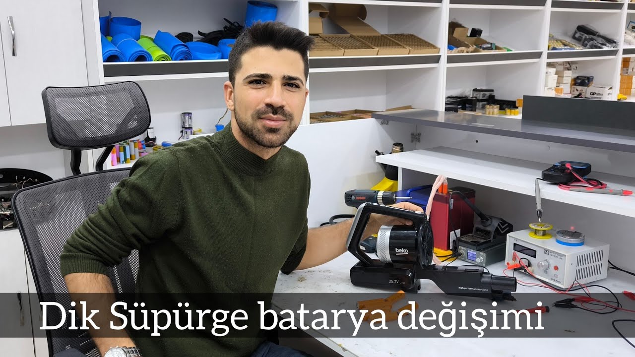 Beko sd 2061 batarya değişimi // Beko şarjlı dik Süpürge tamiri // dik Süpürge kapasite arttırımı