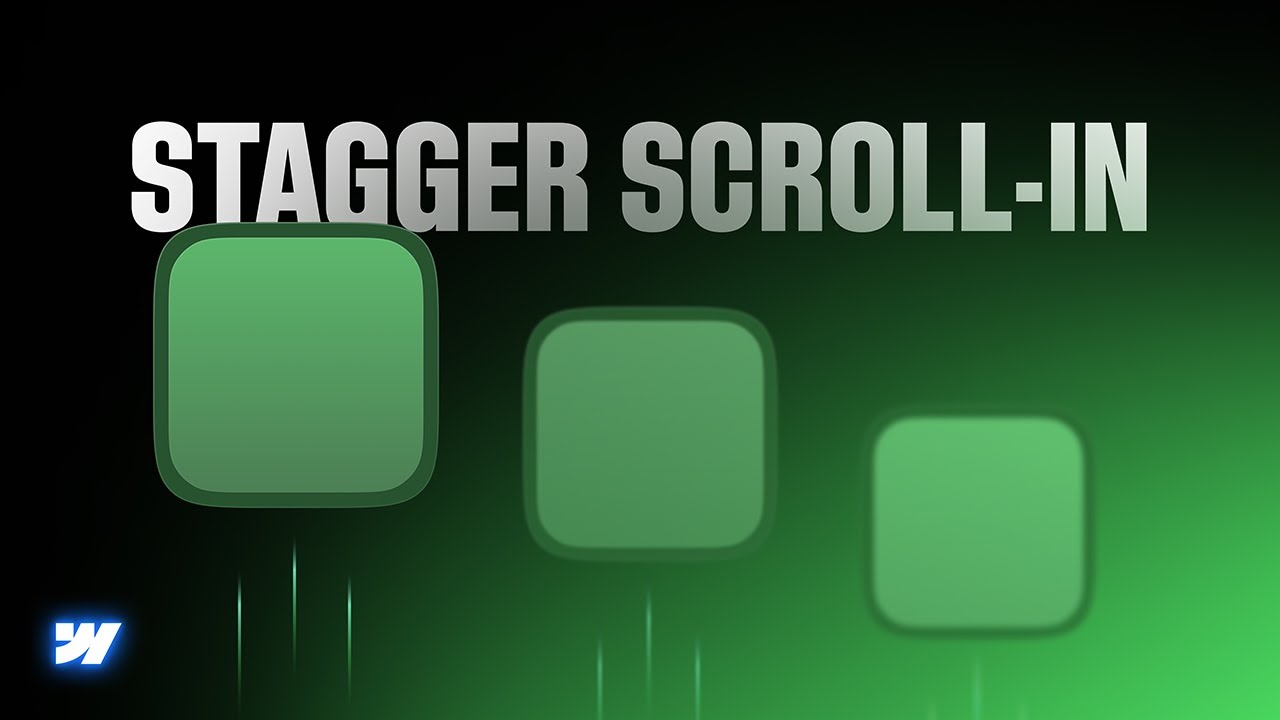 Easy Stagger Scroll-in Animation in Webflow