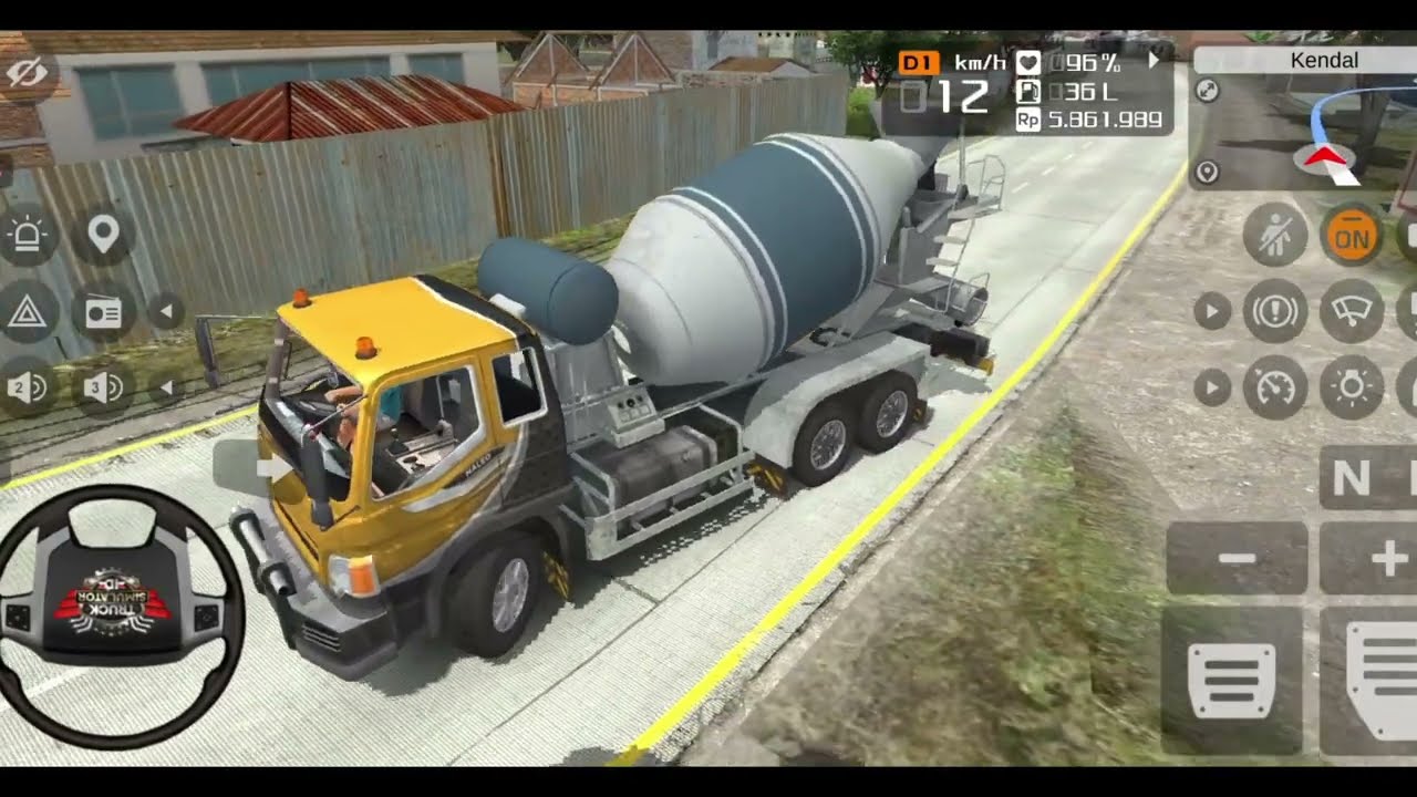 Bukan Kaleng-Kaleng Truk Molen Full Muatan Lewati Rute Kota Ekstrim | Full Hd 