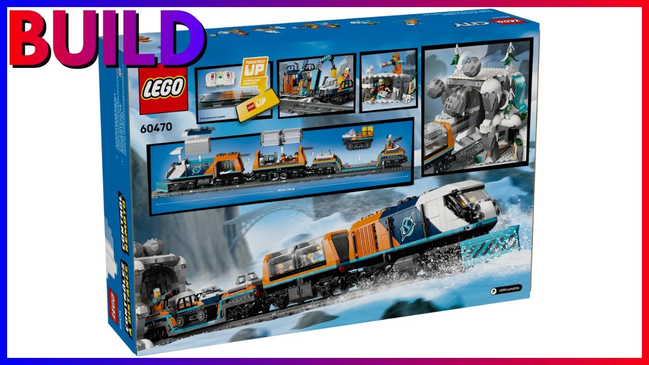 Lego 60470 Explorers Arctic Polar Express Train Build