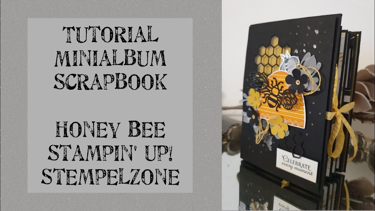 Tutorial Minialbum mit Shakercover und Wasserfall | Honey Bee🐝Bienengold | Stampin' Up!