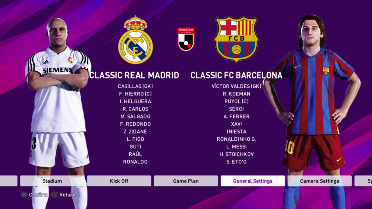 بيس2020 اوبشن فايل فرق الأساطير روووووووعة لا يفوتك   OPTION FILE LEGEND PES2020 WORLD CLASSIC FULL