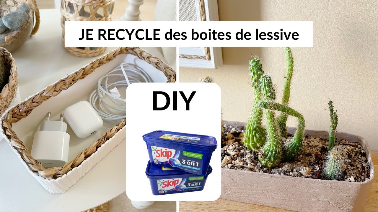 DIY RECUP ☞ Je recycle mes boites de lessive