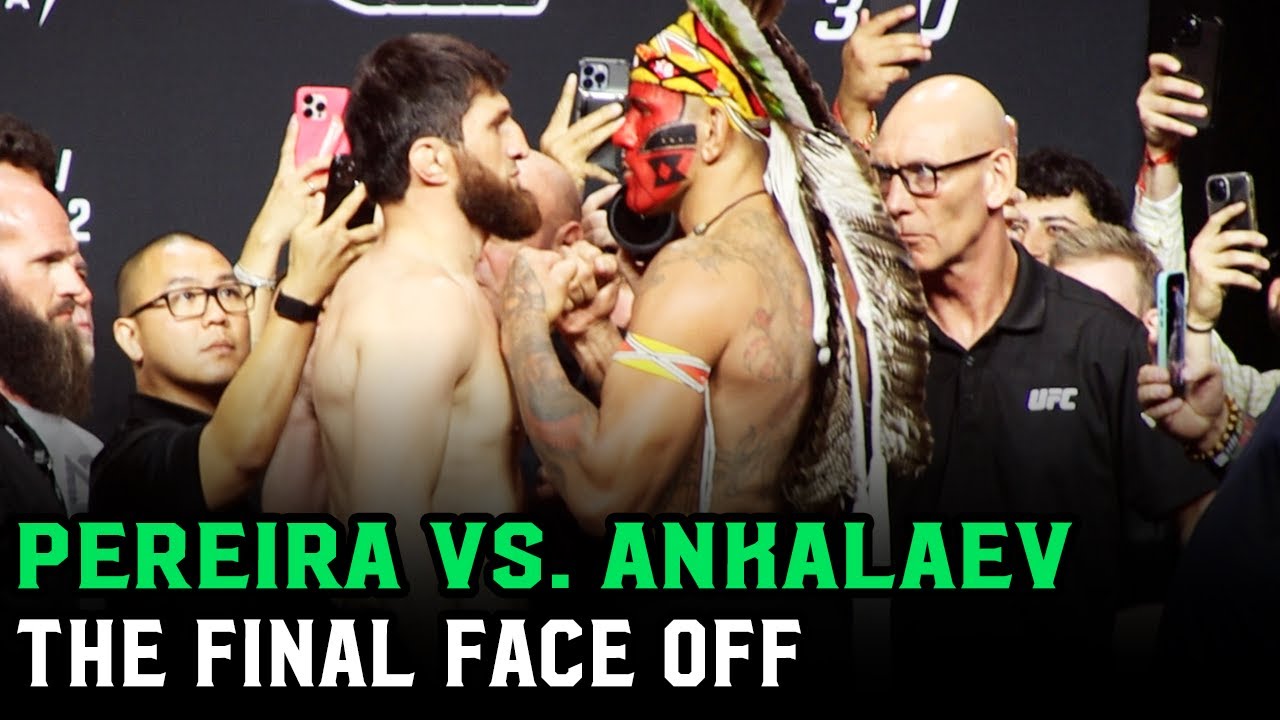Alex Pereira vs. Magomed Ankalaev Final Face Off