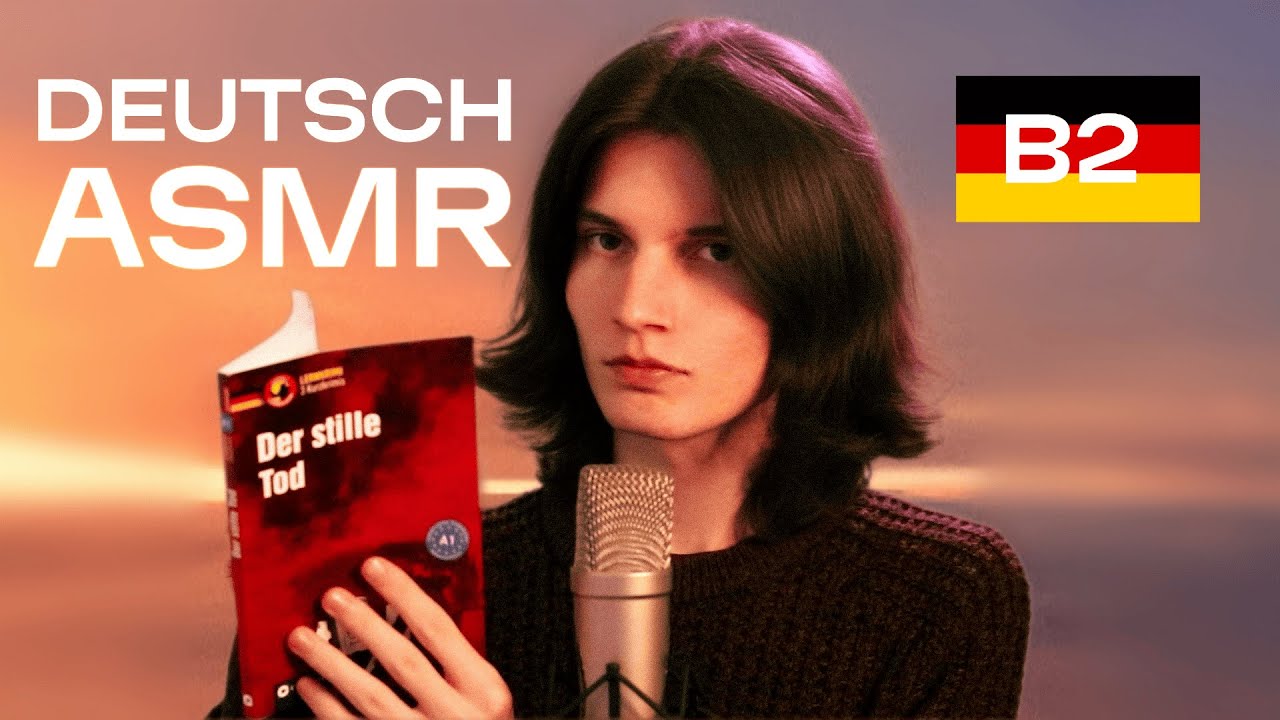ASMR Calm reading in German | Tingly whisper with echo