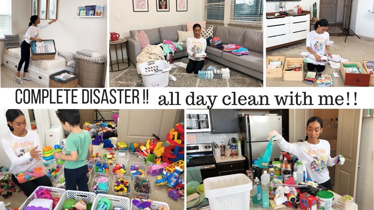 COMPLETE DISASTER CLEANING MOTIVATION // CLEAN WITH ME // Jessica Tull cleaning