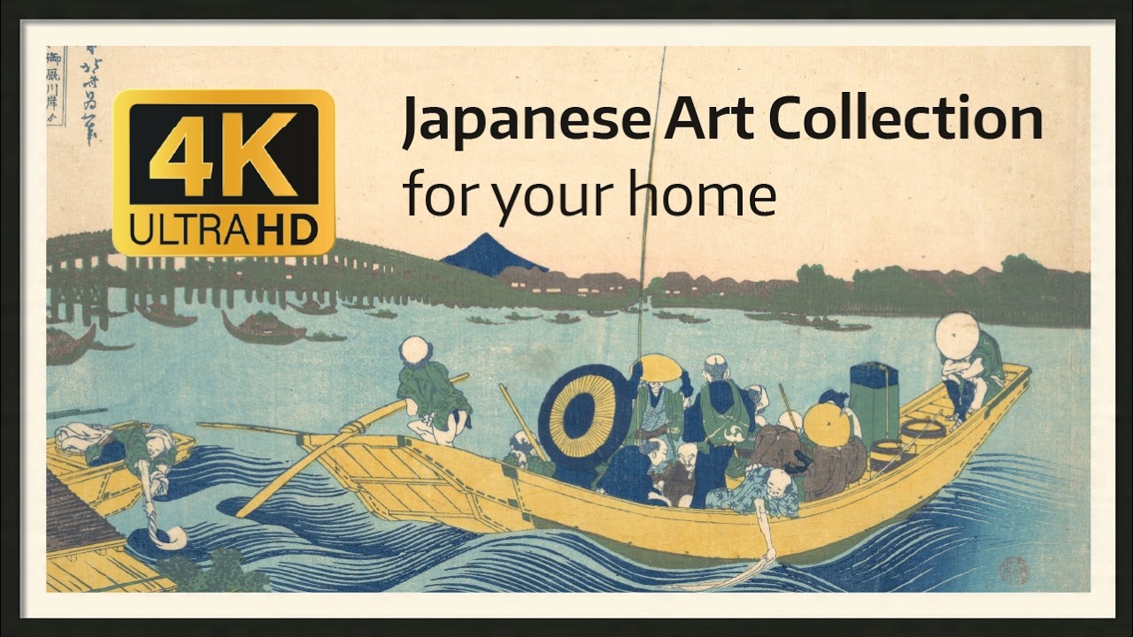 🎨 Japanese Ukiyo-e Art Collection Hokusai | Traditional Art for TV | +3 Hours 4K