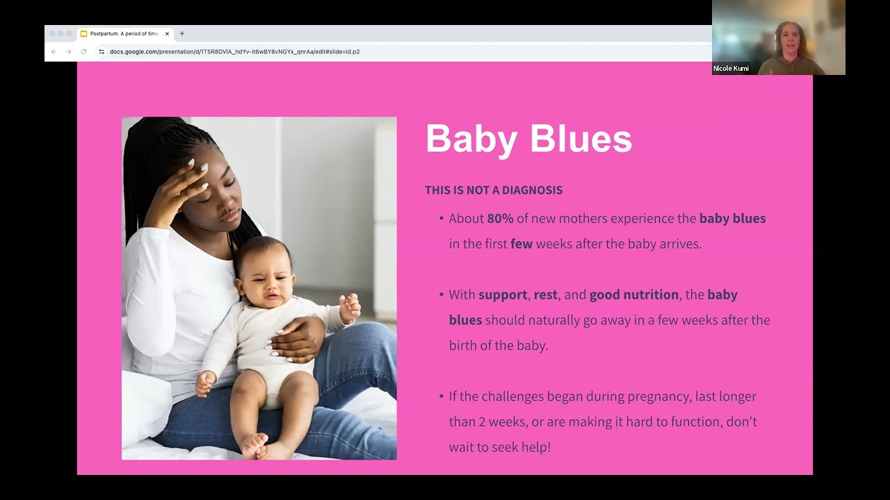 Healthy New Moms Webinar: April: Postpartum: A Period of Time, Not a Diagnosis