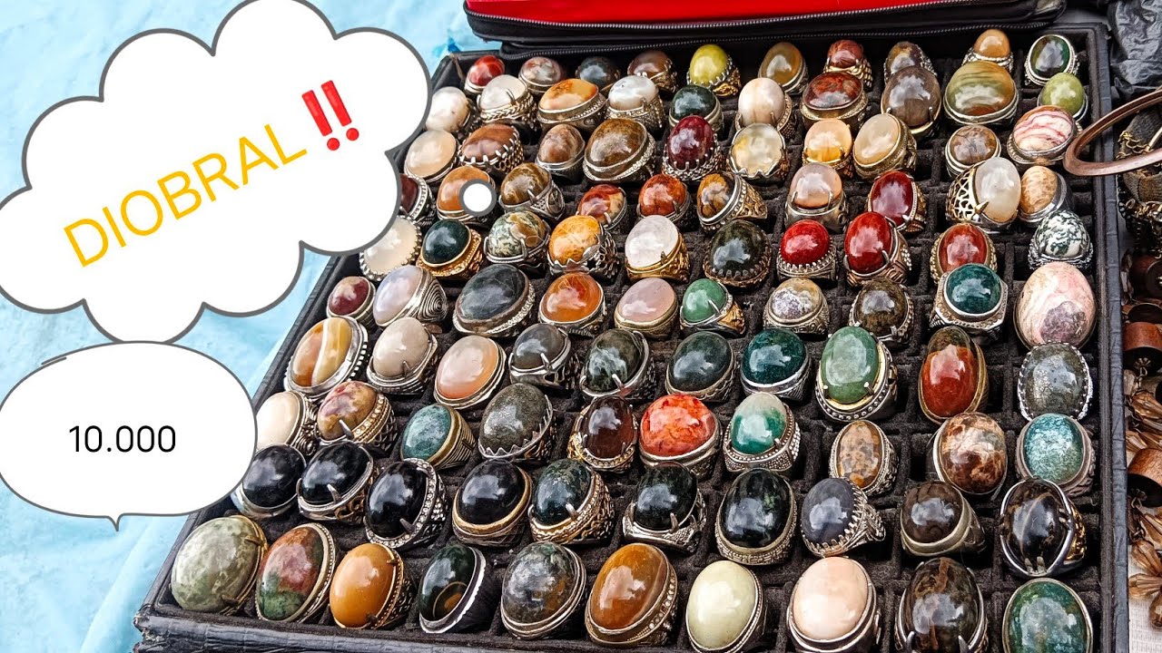 DIOBRAL HANYA 10.000 SAJA‼️ BATU AKIK ATAU BATU CINCIN DIPASAR LOAK JATINEGARA // DEDI 081295776227