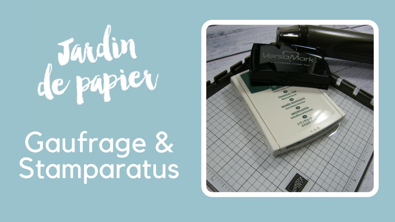 Gaufrage à chaud avec le Stamparatus et les encres Classic de Stampin' Up!