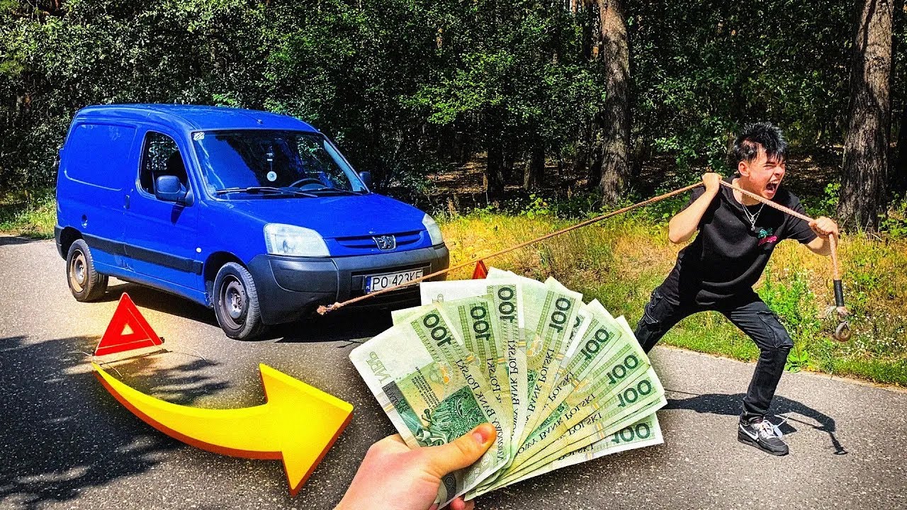 PRZECIĄGANIE SAMOCHODU za PIENIĄDZE!