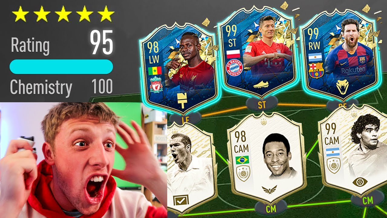 195 RATED FUT DRAFT!! TEAM OF THE SEASON CHALLENGE - FIFA 20