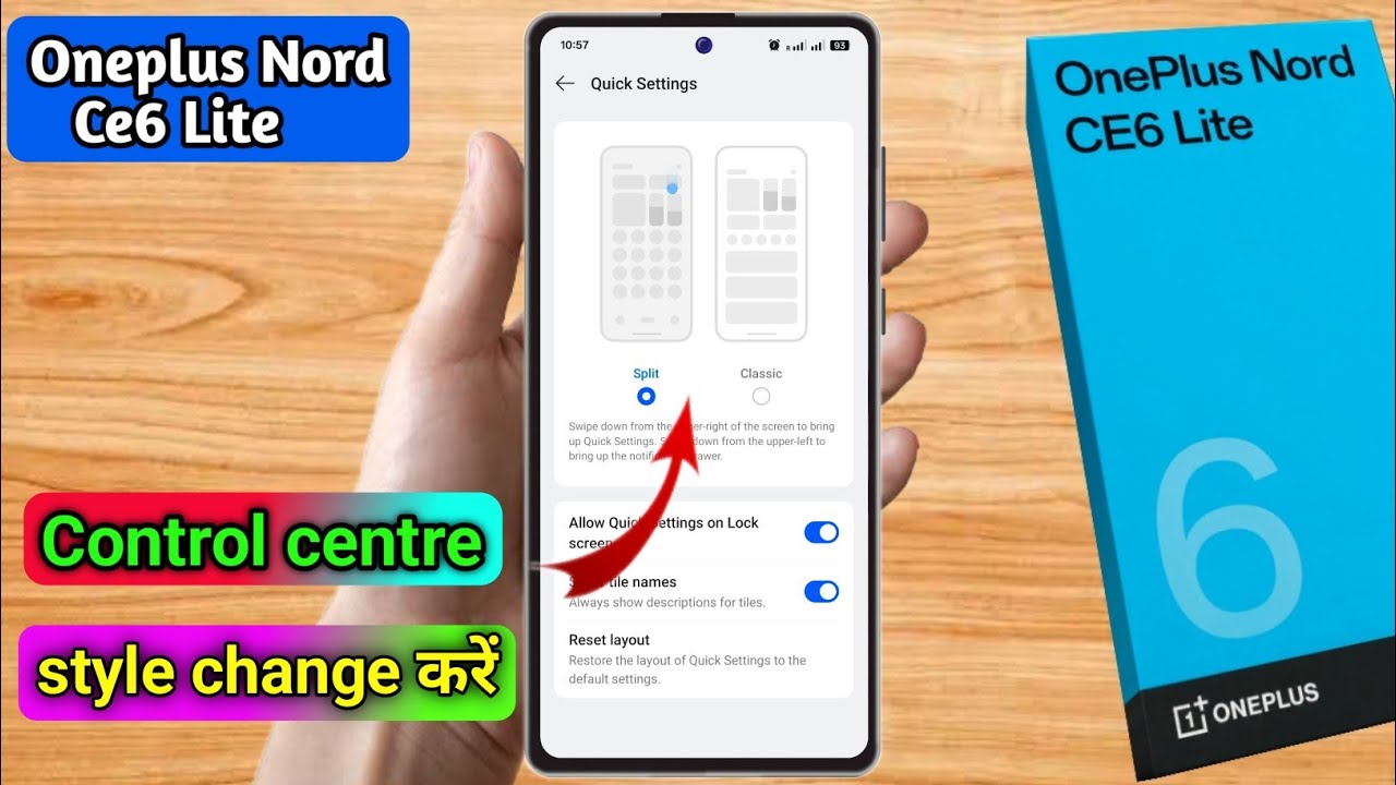 oneplus nord ce6 lite me notification panel style badale, oneplus nord ce6 lite control panel change