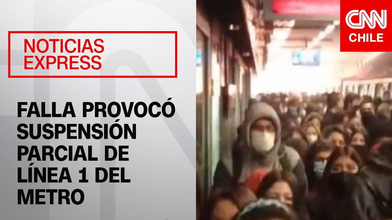 Falla eléctrica en Las Rejas provocó suspensión parcial de Línea 1 del Metro de Santiago