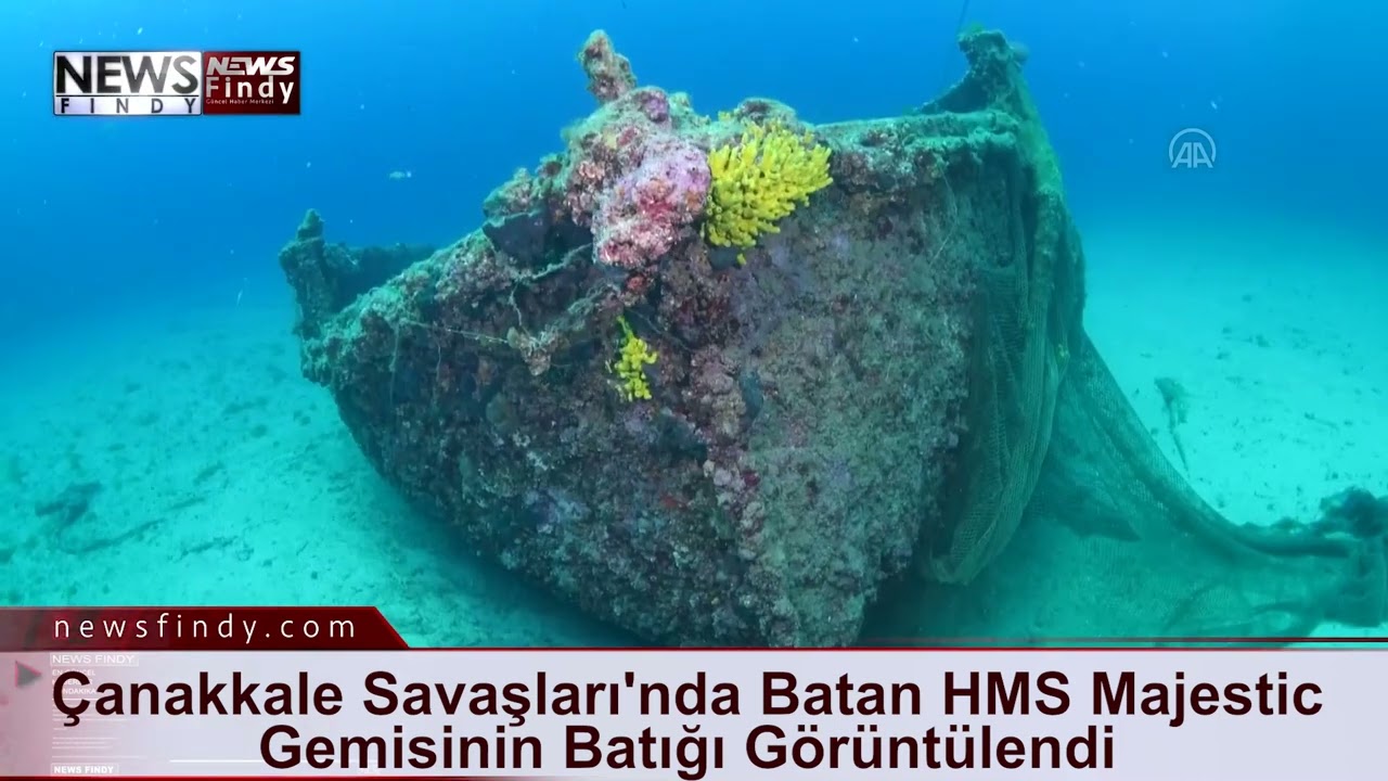 Çanakkale Savaşları'nda Batan HMS Majestic Gemisinin Batığı Görüntülendi