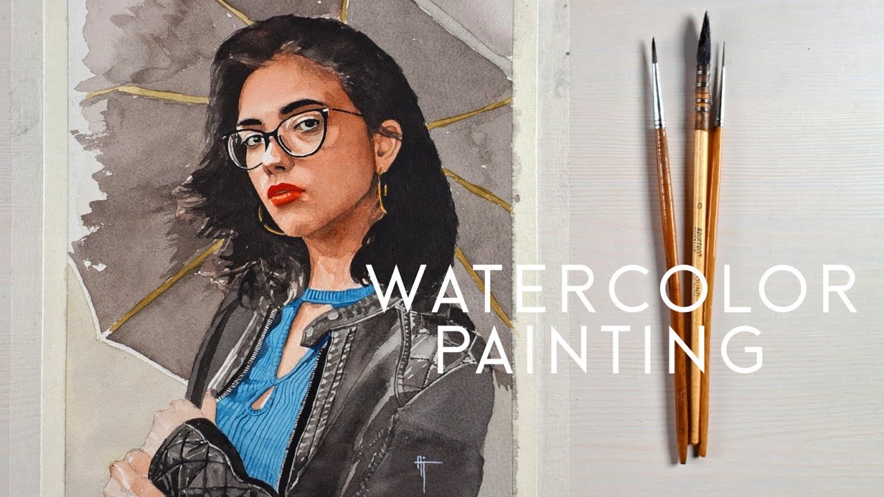 Watercolor portrait painting| How to Paint #art #watercolor #painting #drawing