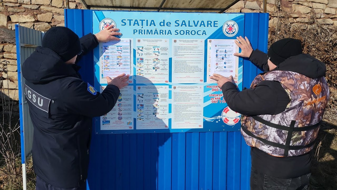 Scăldatul de iarnă pe Nistru, monitorizat de salvatorii din Soroca