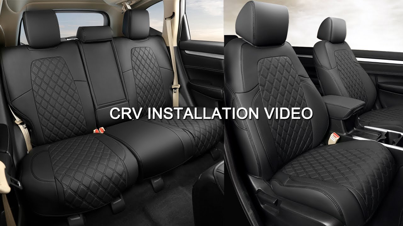 How to Install GIANT PANDA Honda CRV 2017-2022 Custom Seat Covers (Faux Leather)