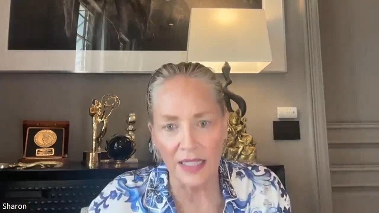 Sharon Stone has a new art exhibition of her paintings; she talks creative process and knowing when