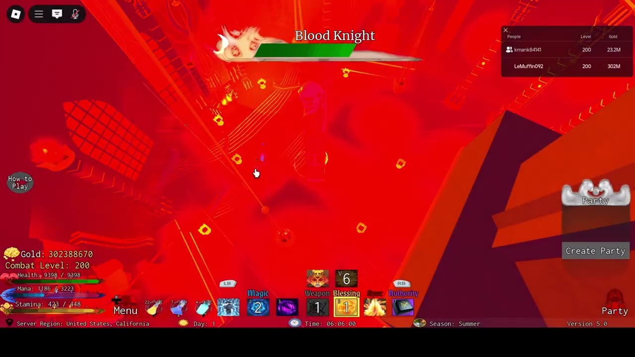 BLOOD KNIGHT LEGENDS REWRITTEN FIRST FIGHT