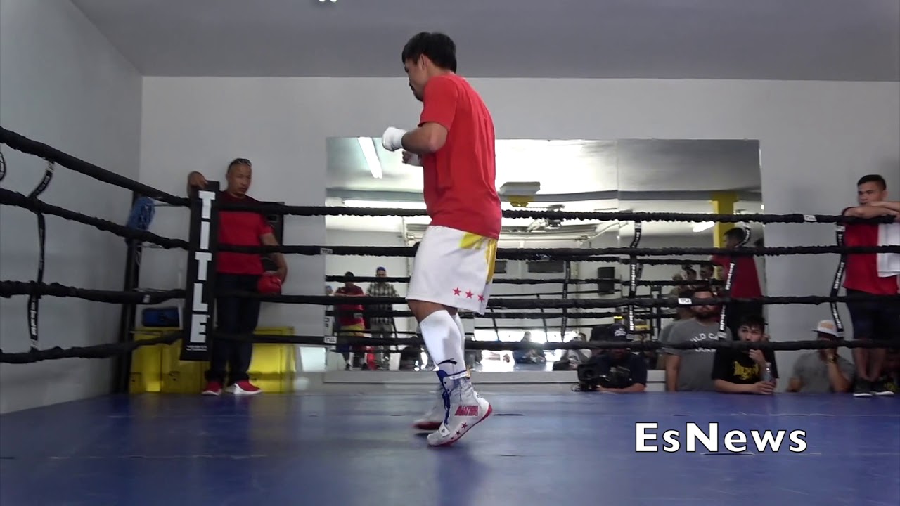 Manny Pacquiao on point speed footwork shadow boxing Boxing