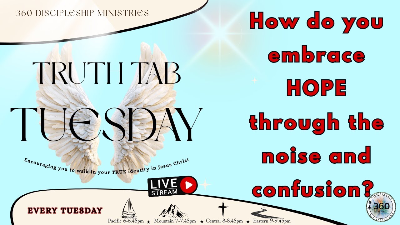 HOPE in the midst of chaos - Join us on the next LIVE Truth Tab Tuesday to see what God says.
