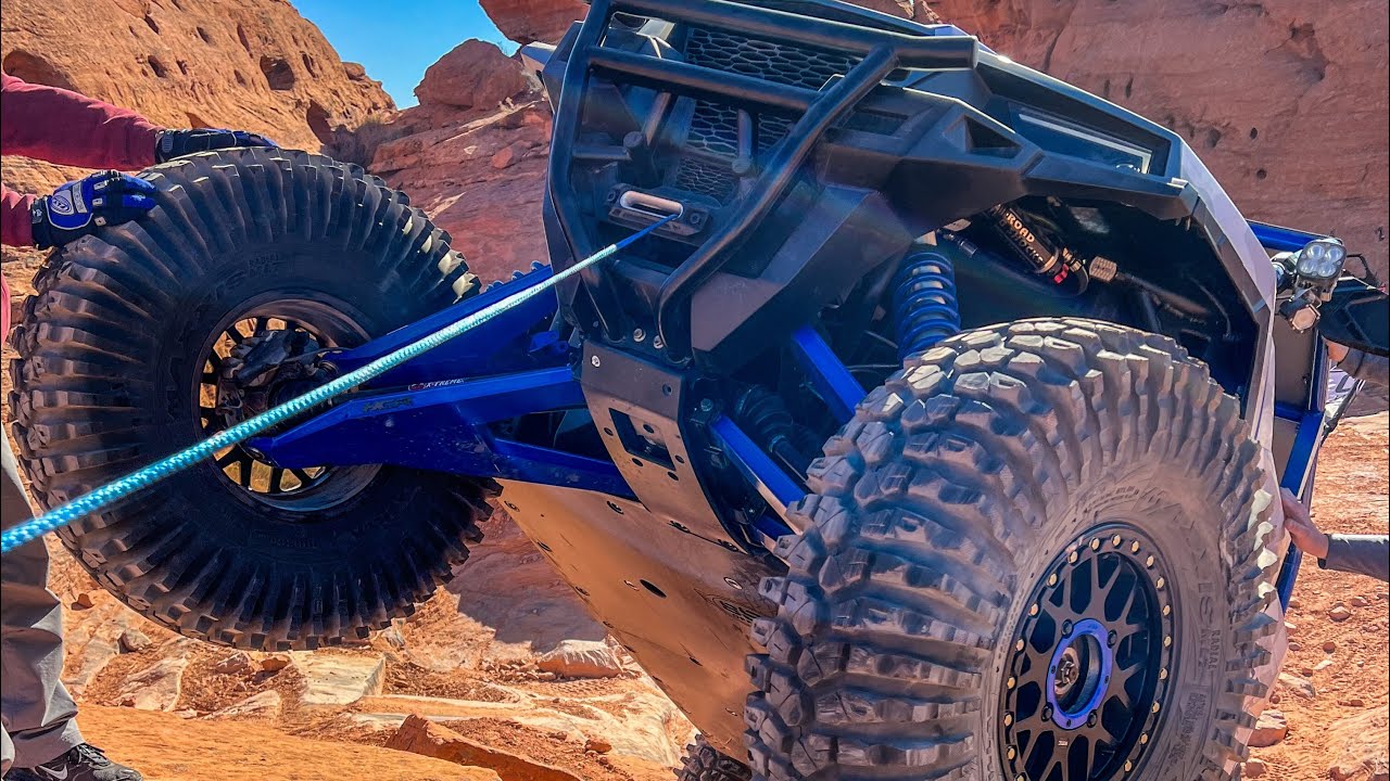 Тропа Вест-Рим, Сэнд-Холлоу &mdash; увлекательный путь! RZR Turbo S, Polaris General, KRX 1000. Rock Crawling SXS