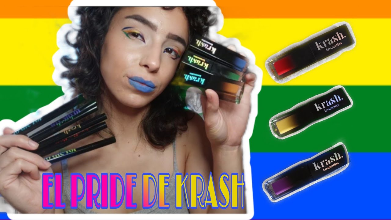 RESEÑA DE LOS NUEVOS LABIALES Y EYELINERS  DE KRASH (PRIDE)