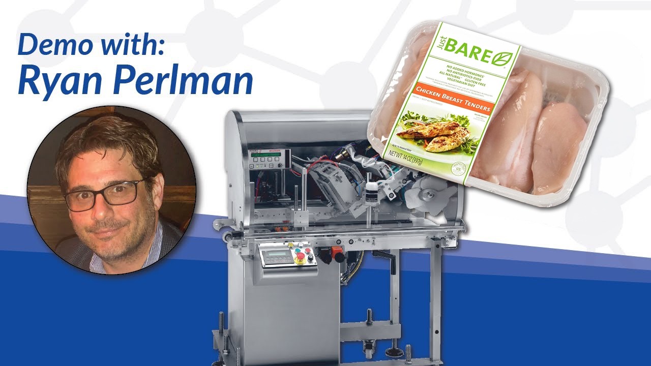 PACK EXPO Connects: Demonstration of Linerless Labeling for Trays w/ Ryan Perlman | Wexler Packaging