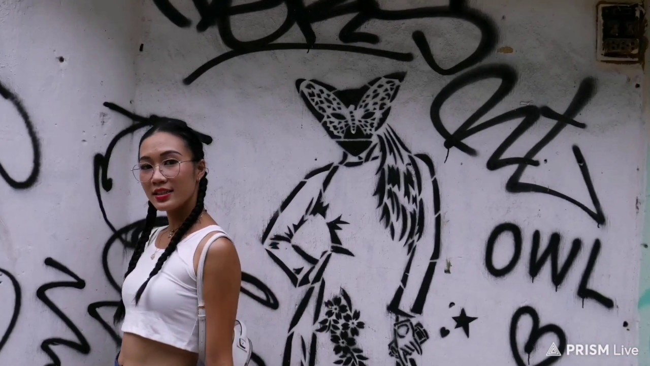 Teen Model - Keiky - Cute Schoolgirl - Graffiti Wall - So Cute Asia