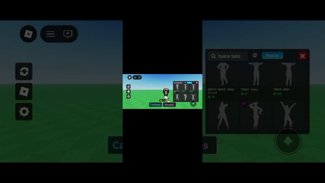 Fazendo dança cry for me wa wa wa wa no Roblox.