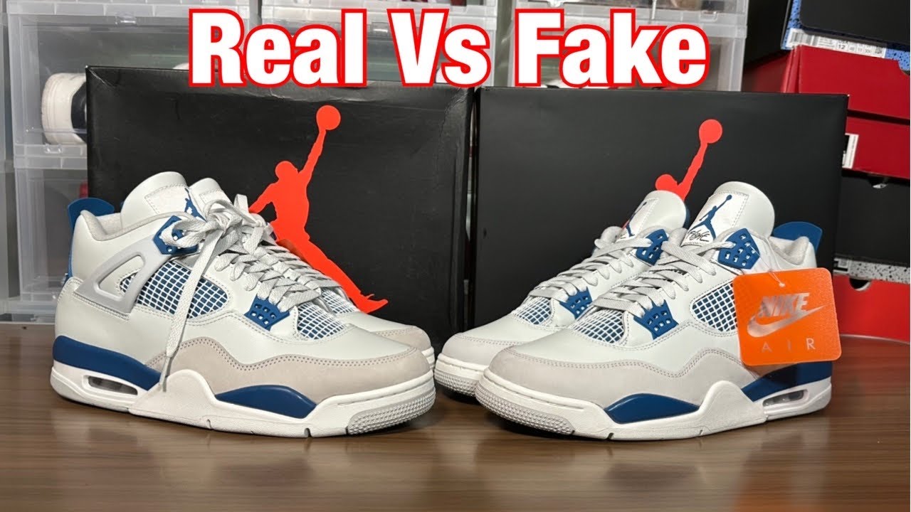 Air Jordan 4 Military Blue 2024 Real Vs Fake Review