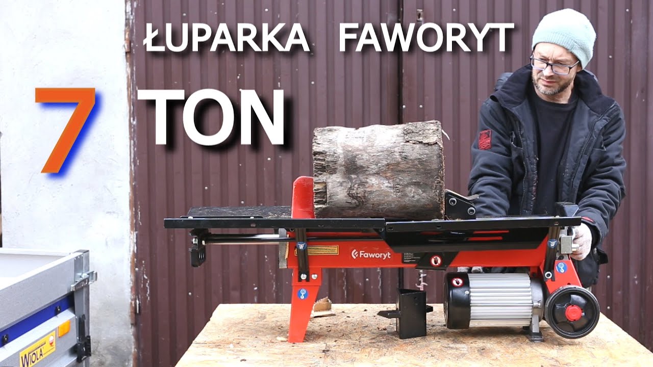 Faworyt TRH7T - 7 Ton. Hydrauliczna łuparka do drewna - Obsługa i praca