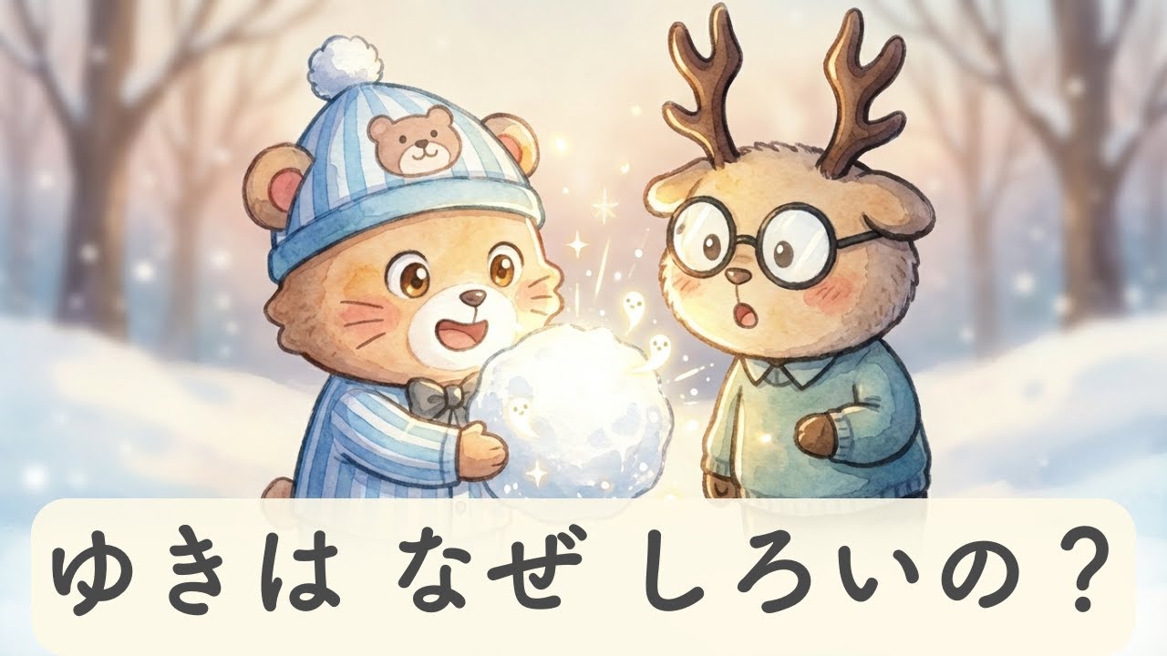【ゆき】は どうして しろいの？ 親子で学ぶ「ひかりの はんしゃ」のひみつ
