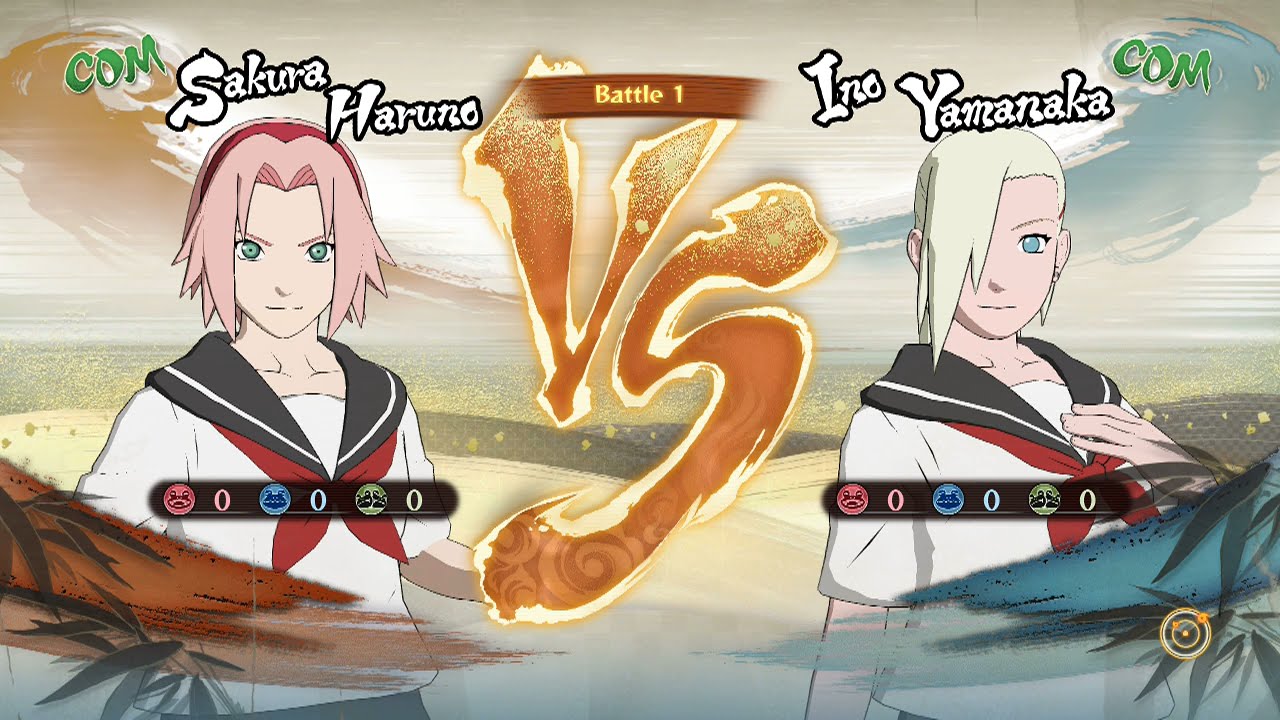 Naruto Shippuden: Ultimate Ninja Storm 4, School Sakura Haruna VS School Ino Yamanaka!