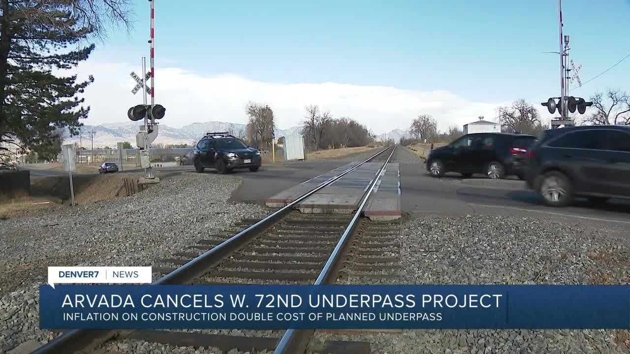 Arvada cancels W. 72nd Avenue underpass project as construction costs rise