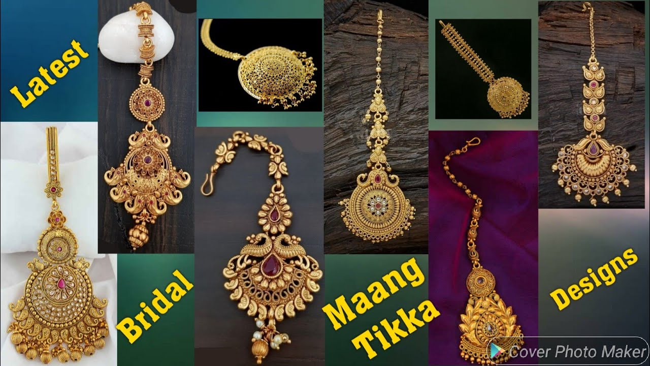 Latest Gold Maang Tikka Designs//light weight maang Tikka Designs//Bridal Maang Tikka Designs