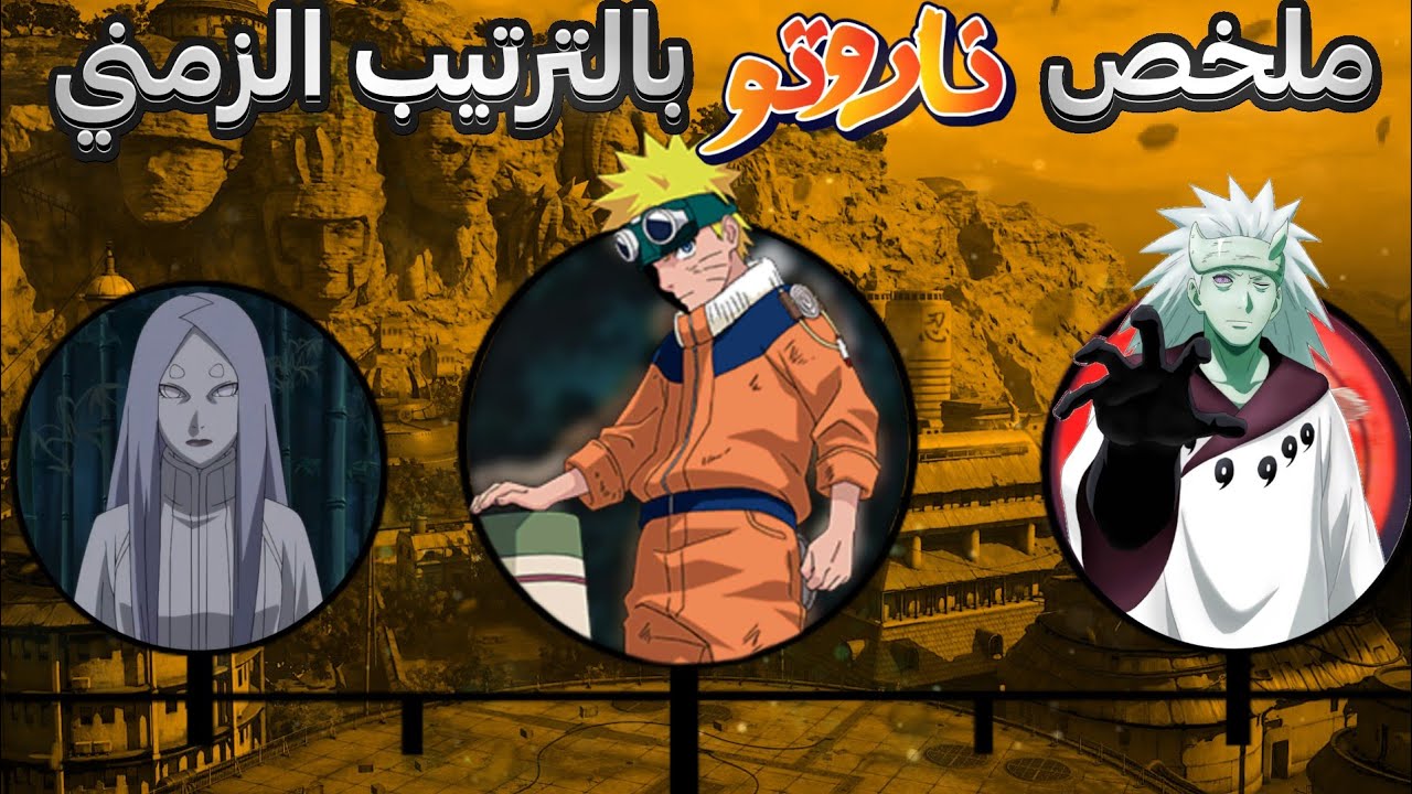 ملخص انمي ناروتو بالتسلسل الزمني Naruto !!