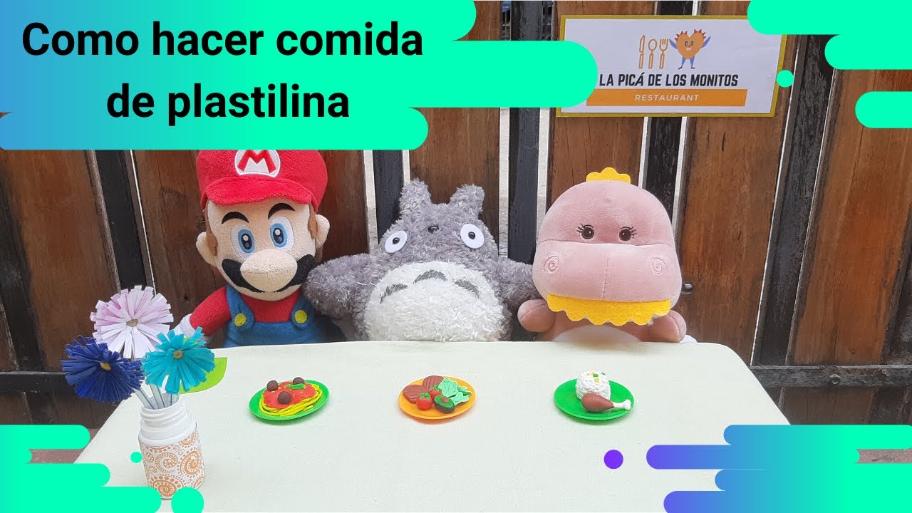 Como hacer comida de plastilina