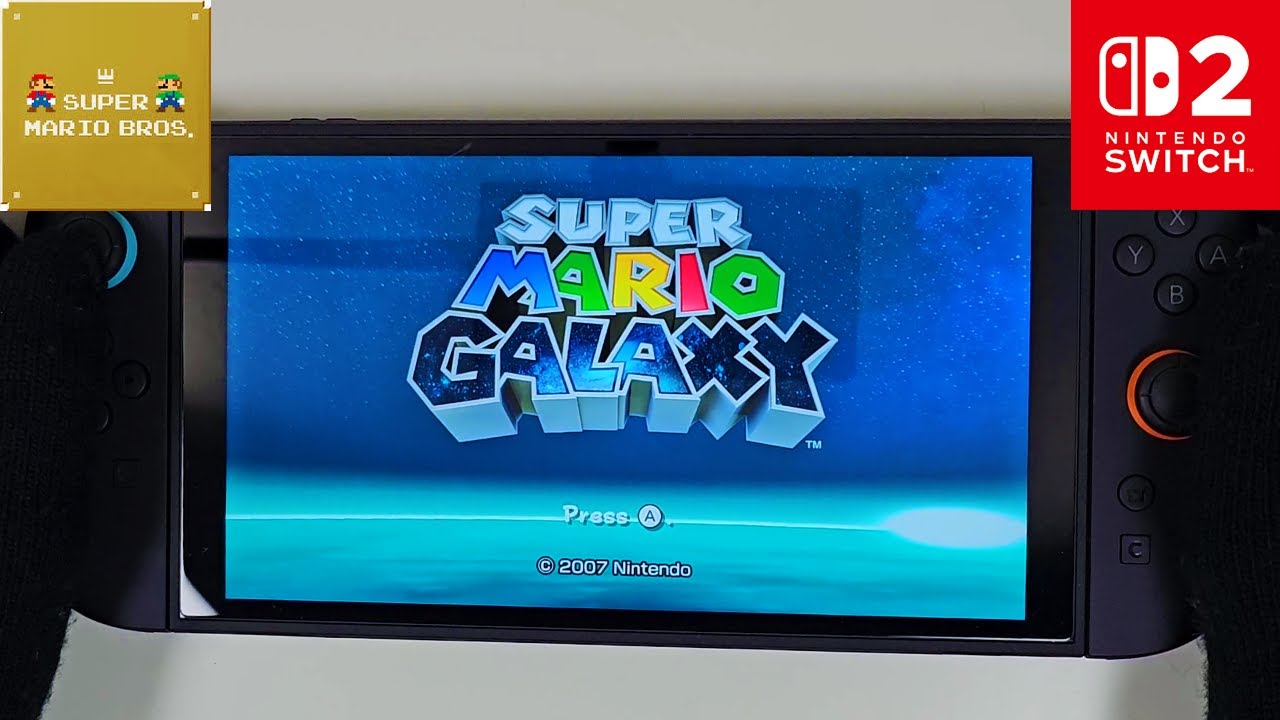 Super Mario Galaxy Nintendo Switch 2 Handheld Gameplay