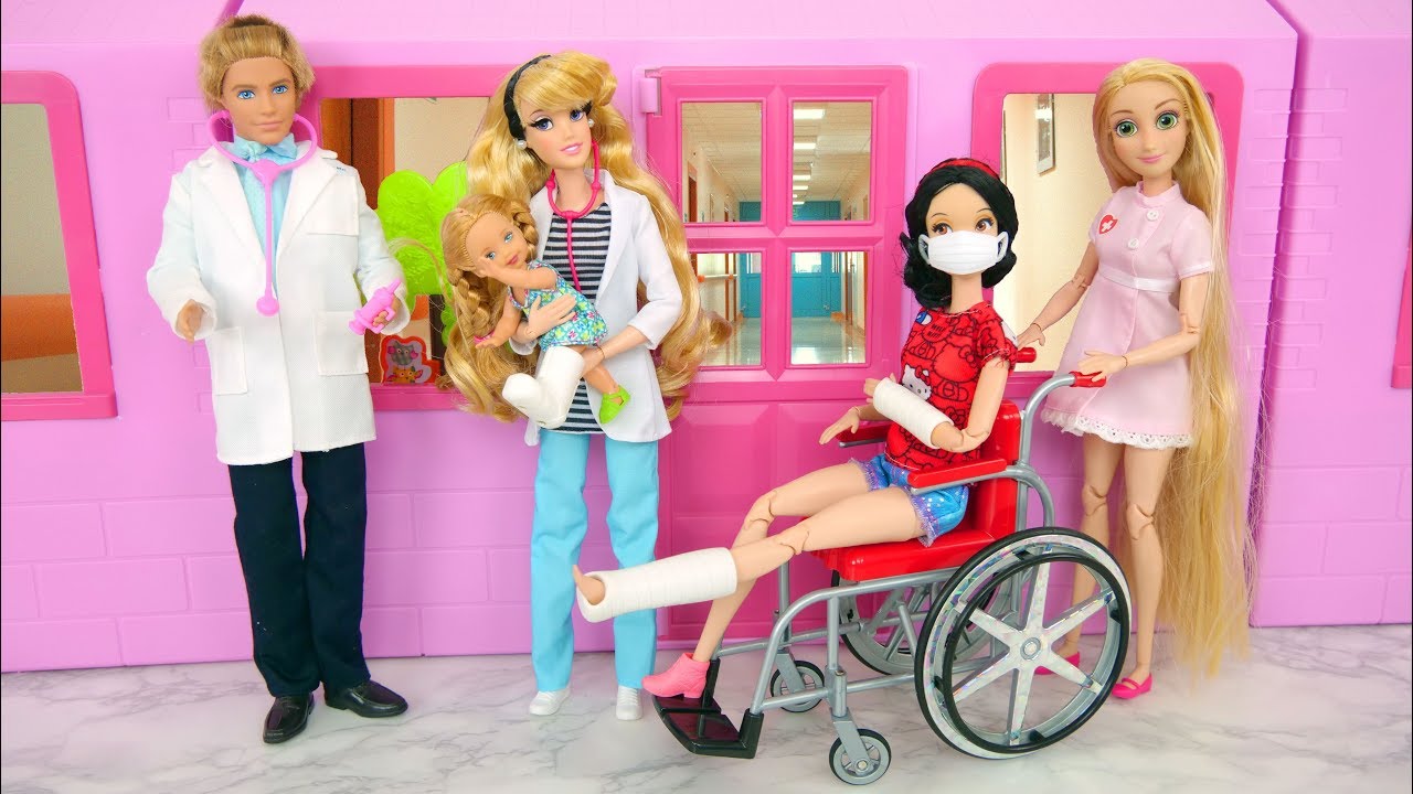 Pink Hospital For Dolls, Pediatrician Doctor dokter RSUD مستشفى Boneca de m&eacute;dico Krankenhaus H&ocirc;pital