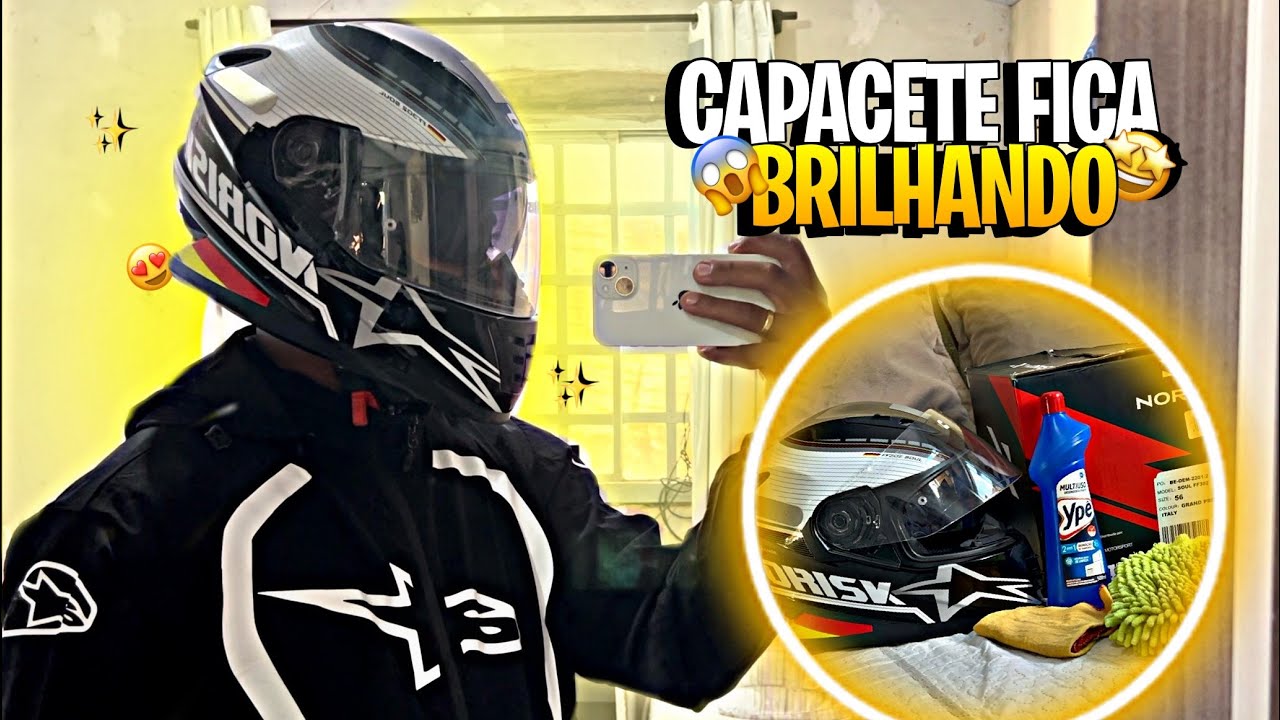 COMO LAVAR SEU CAPACETE NORISK, LS2 OU QUALQUER OUTRO !